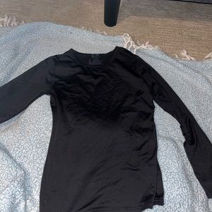 Black athletic long sleeve shirt. Size Medium. Champion brand